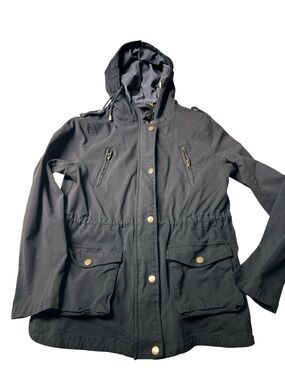 Women's Black Hooded Jacket